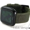 Fitbit Versa 4 / Versa 3 / Versa 2 Sense 2 - Nylon Thick Military Heavy Duty Watch Strap / Watch Band