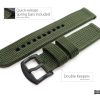 Fitbit Versa 4 / Versa 3 / Versa 2 Sense 2 - Nylon Thick Military Heavy Duty Watch Strap / Watch Band - Image 4