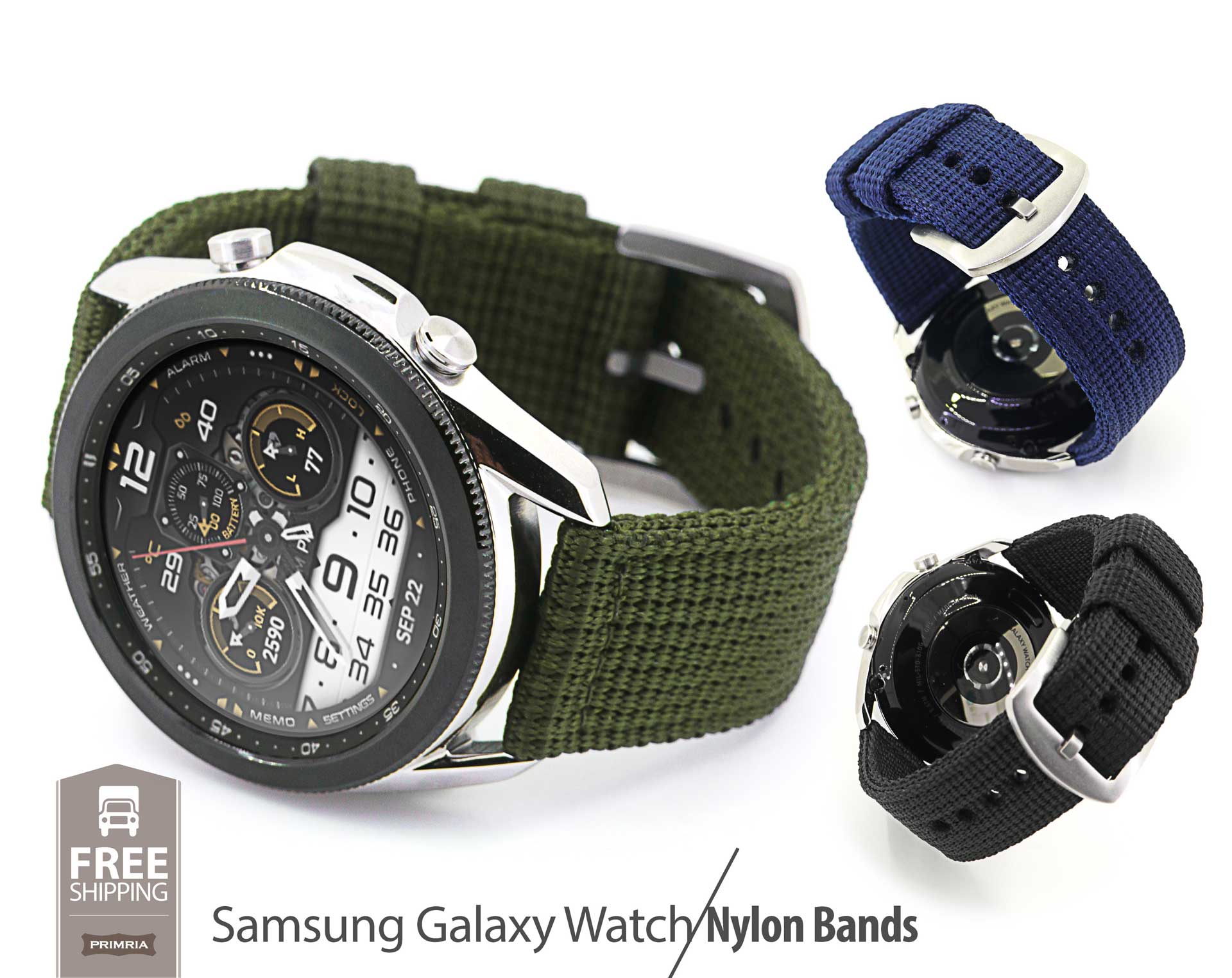 PureGear Velcro Watch Bands 3 Pack for Samsung Galaxy Watch 5/6
