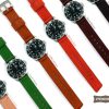 20mm 22mm Leather Watch Strap - Handmade Natural Full Grain / Vegetable Tanned Leather - Image 5