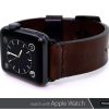 Premium leather apple watch band with adapters - Apple Watch Series Wood Brown