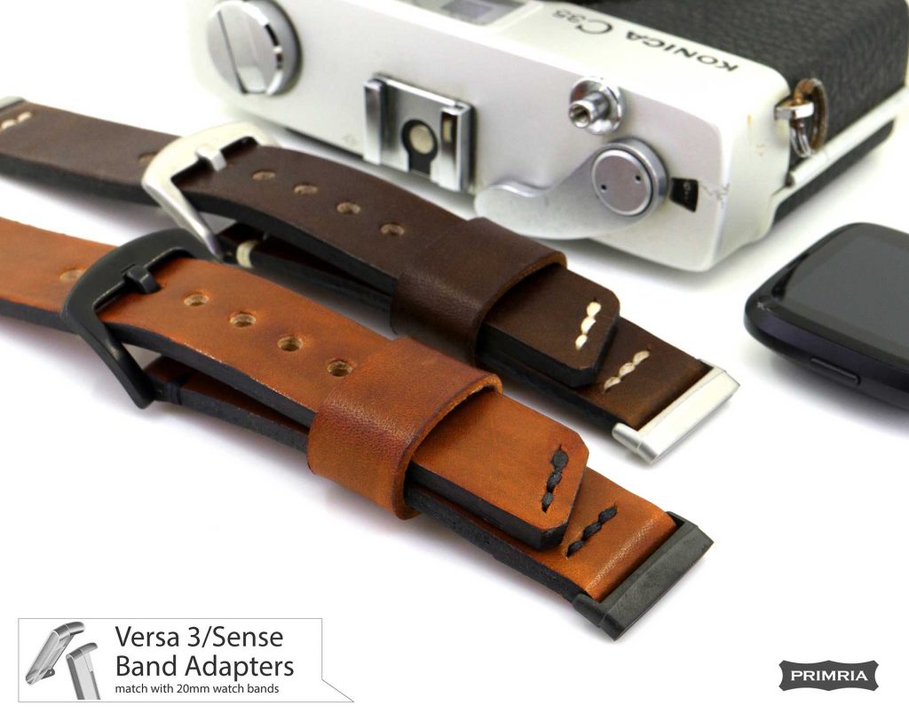 Fitbit Versa 3 4 Sense 2 Sport Band Full Grain Custom Made Leather