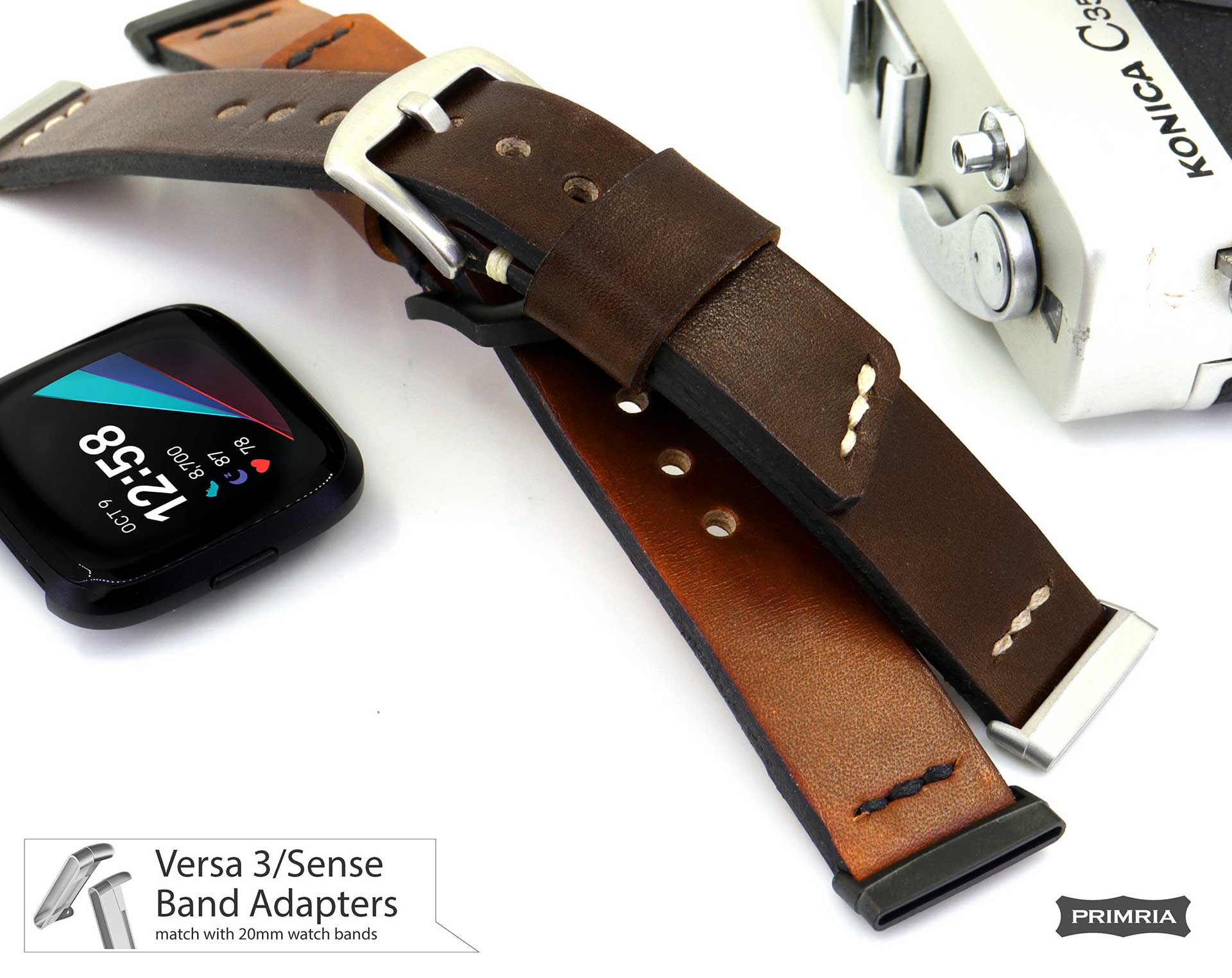 Fintie Genuine Leather Band For Fitbit Versa 3 / Sense – Replacement Wrist Strap