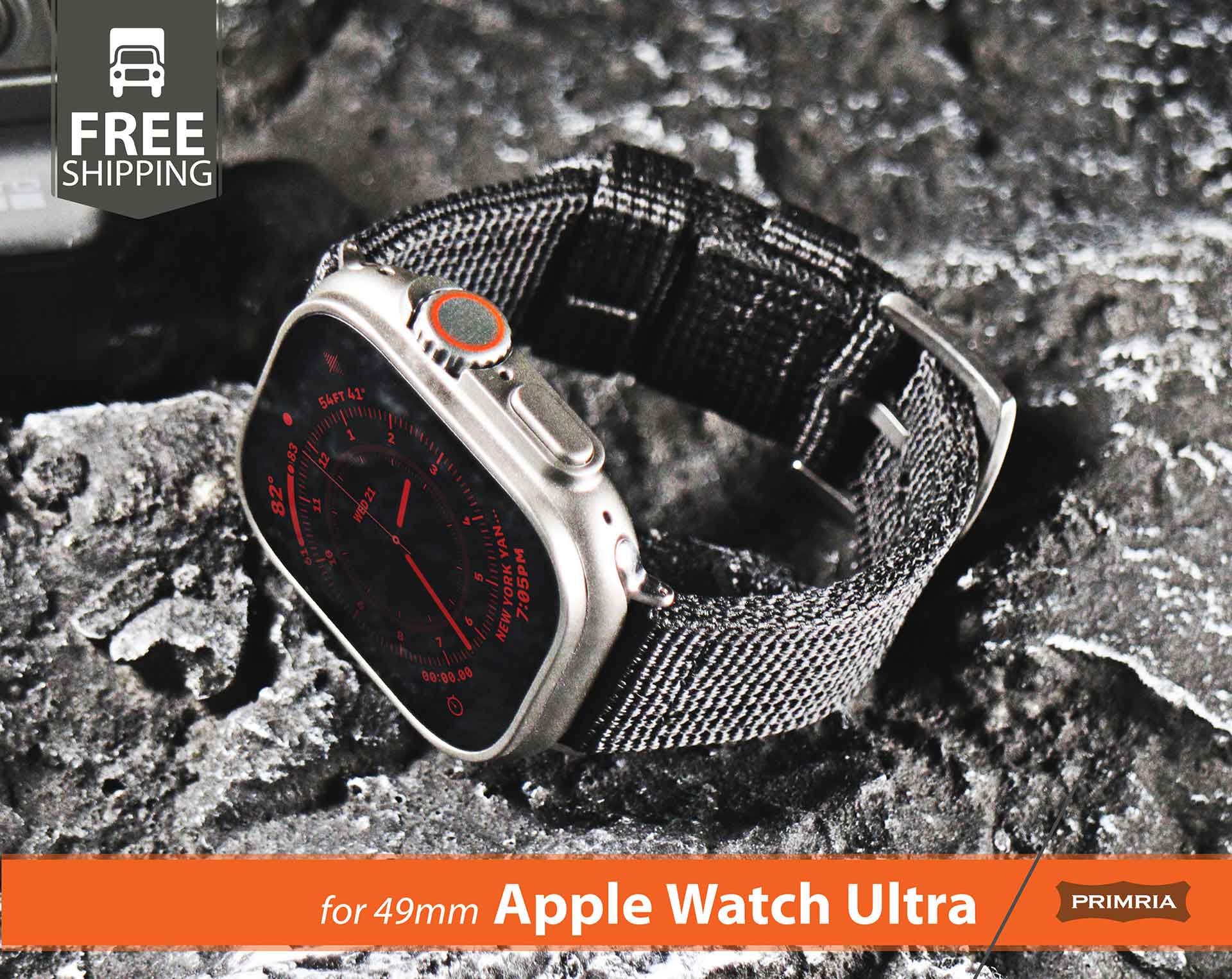 Apple Watch Ultra 2 49mm – Rugged 4mm Thick Military Grade Watch