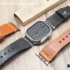 Apple Watch Series 10 9 8 Ultra 2 Wide Tapered Leather Bands - Image 5
