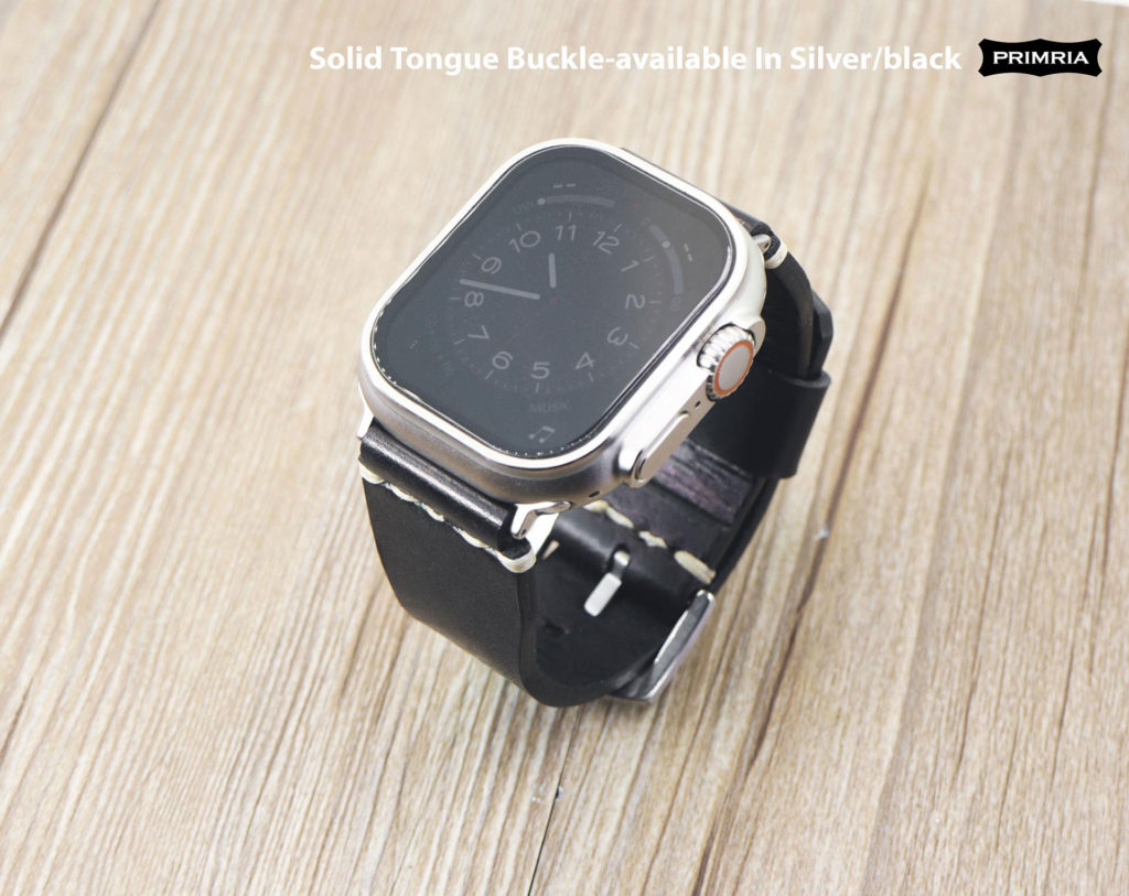 Apple Watch Series 9 8 7 Ultra 2 Wide Tapered Leather Bands PRIMRIA