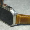 Copper Brown Genuine Leather Straps Bands for Apple Watch Ultra Series 46mm 44mm - Image 2