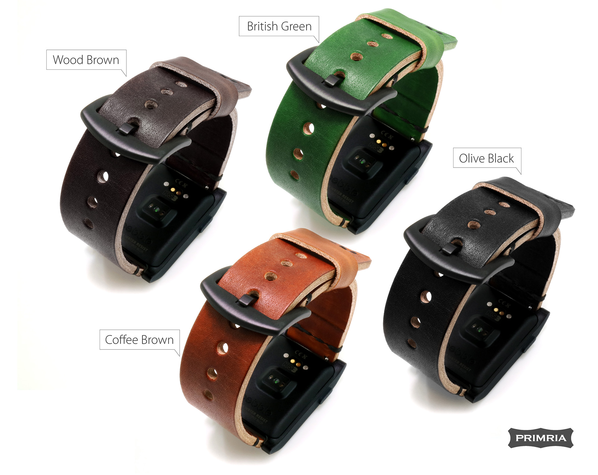 NEW Pebble Time 2, Pebble 2, Round 2 – Handmade Full Grain Leather Watch Straps - Image 4